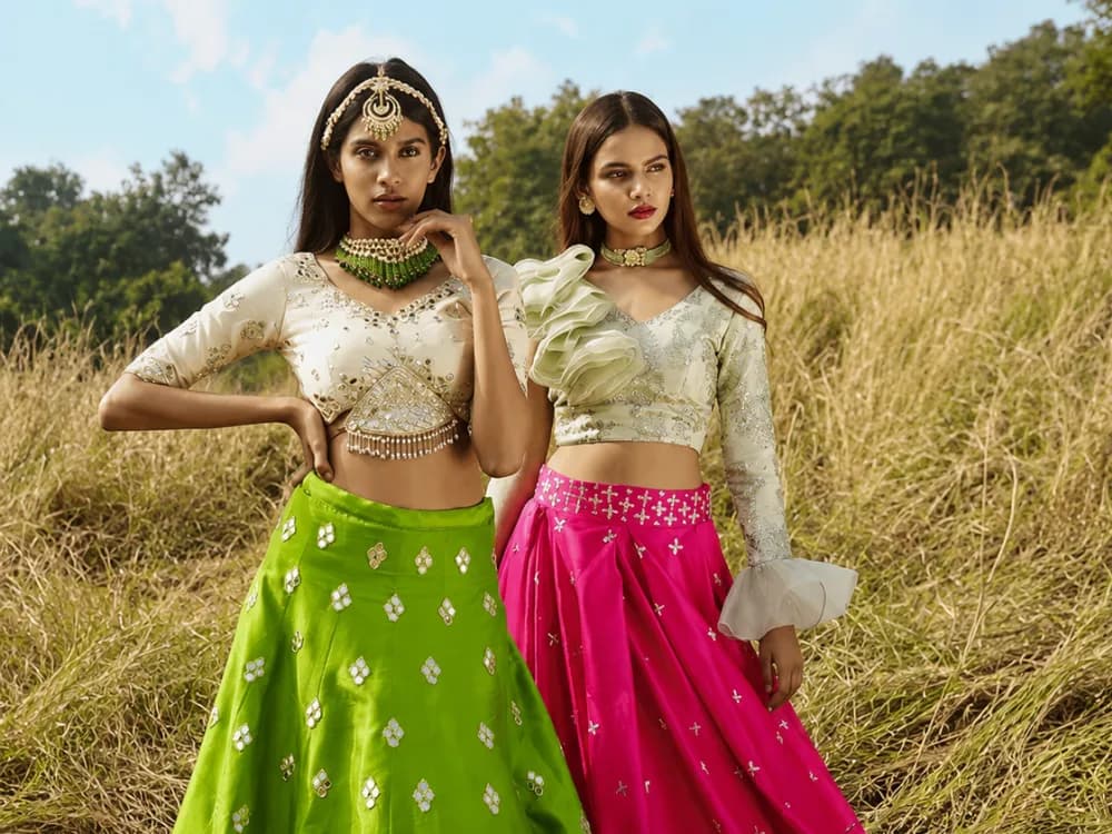 Festive Lehenga Outdoor Shoot
