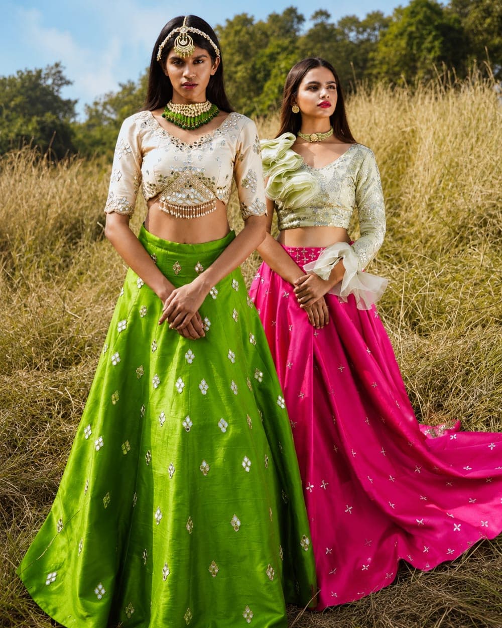Festive Lehenga Outdoor Shoot