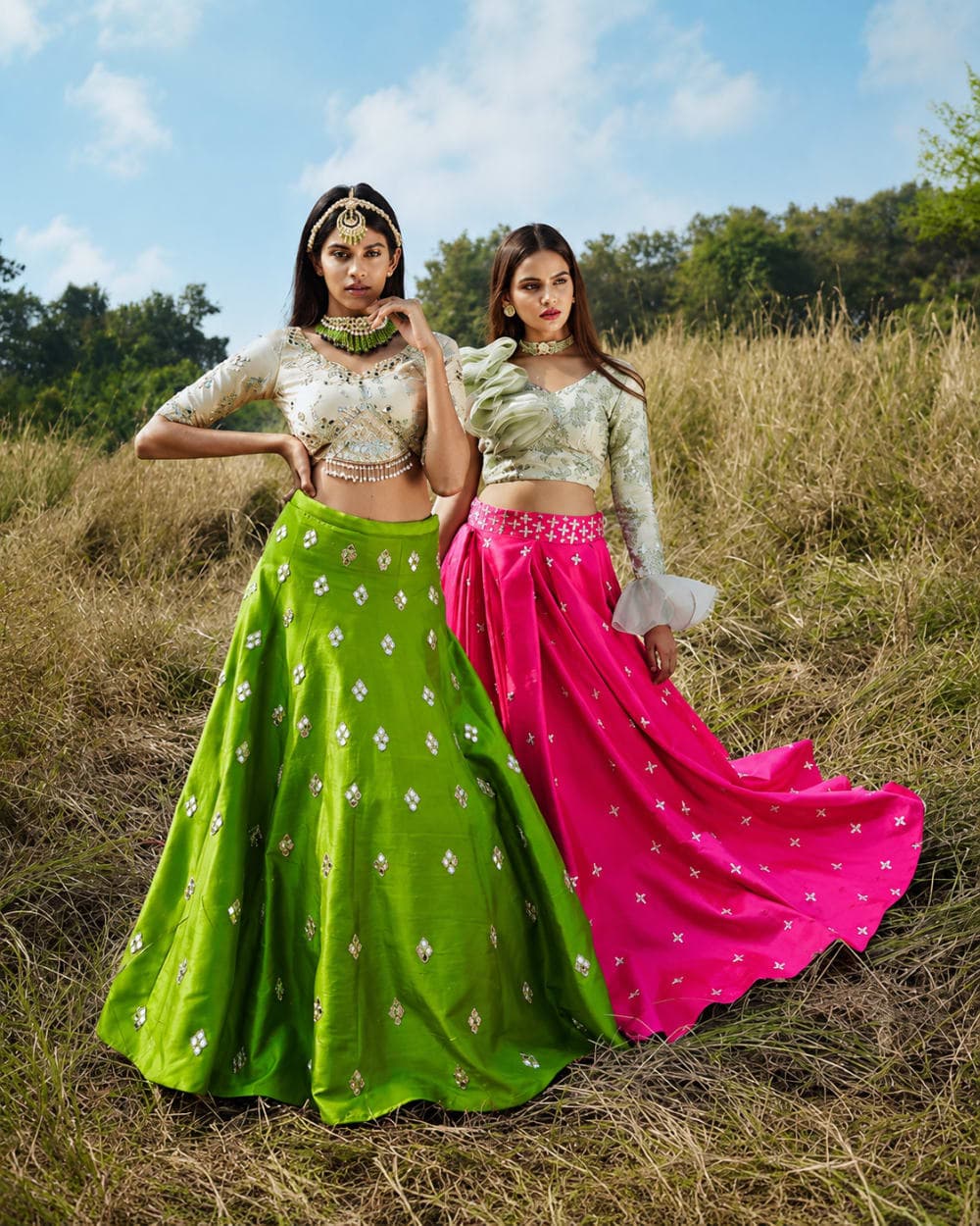 Festive Lehenga Outdoor Shoot