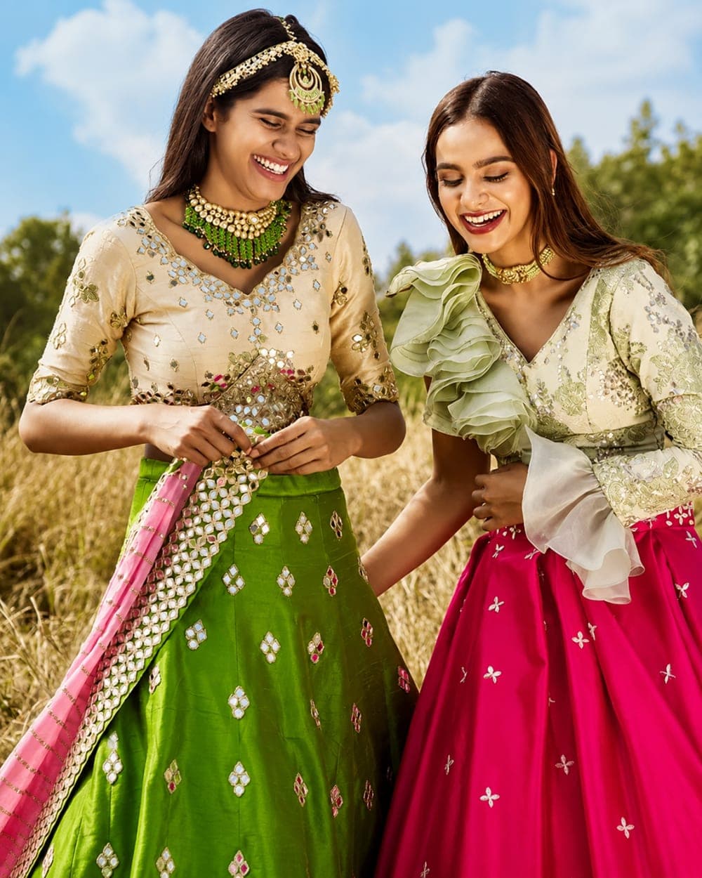 Festive Lehenga Outdoor Shoot
