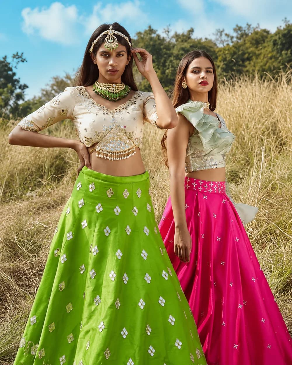 Festive Lehenga Outdoor Shoot