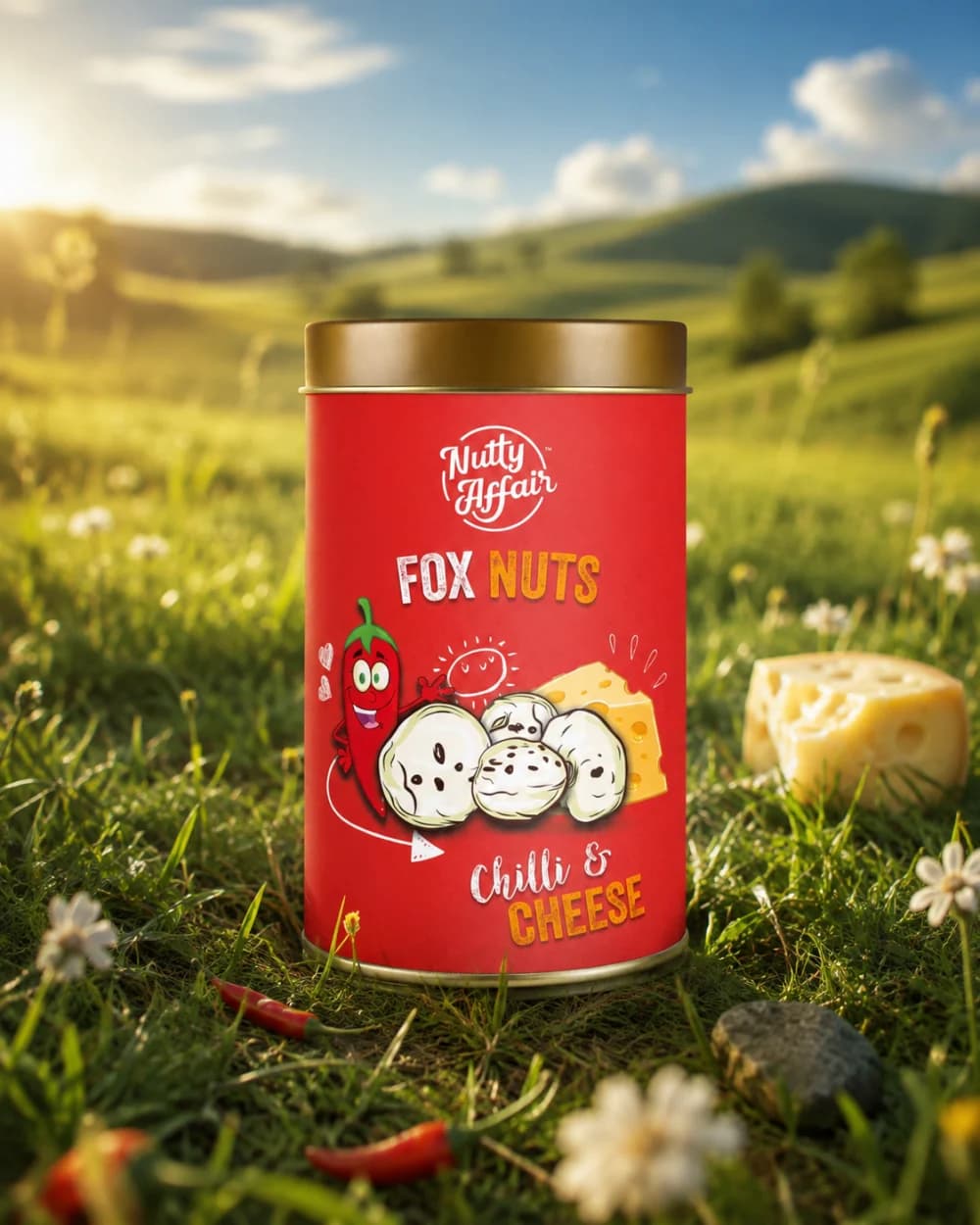 Fox Nuts Tin — Chilli & Cheese