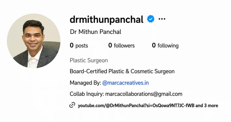 Dr. Mithun Panchal — before