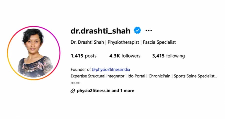 Dr. Drashti Shah — before