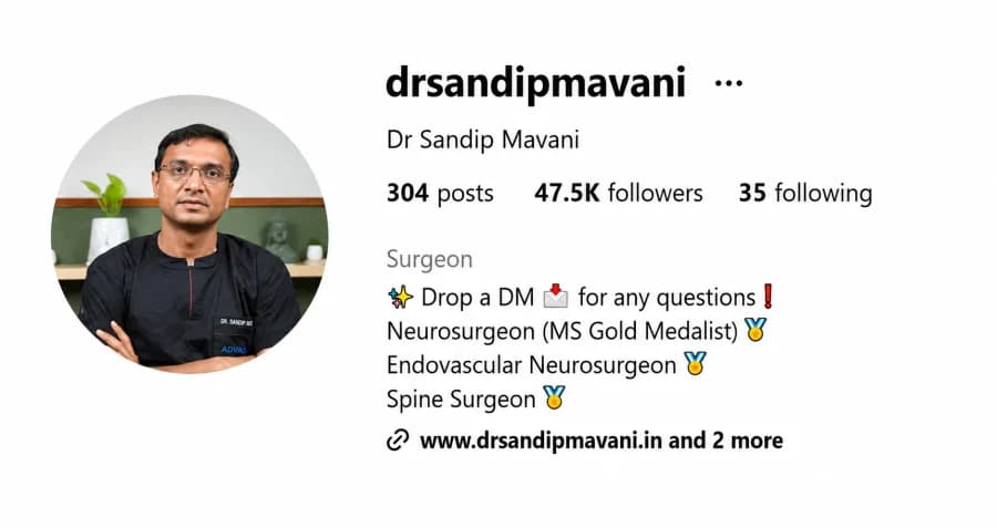 Dr. Sandip Mavani — after
