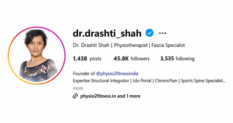 Dr. Drashti Shah — after